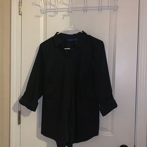 Black long sleeve dress shirt